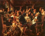 Jacob Jordaens Bean Feast china oil painting reproduction